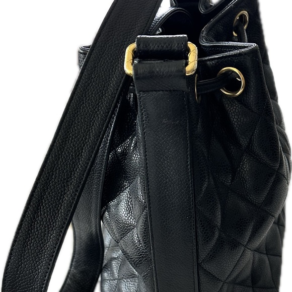 Chanel Vintage Black Caviar Quilted Bag - Picture 3 of 6